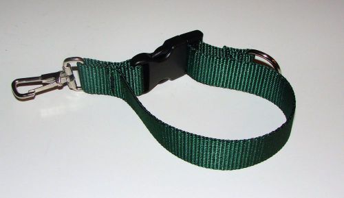 Sav-a-jake firefighter glove strap - quick release clip - green for sale