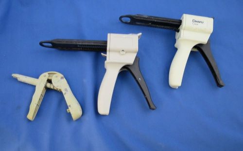 Lot of 3 Dental Impression Material Dispensing Guns