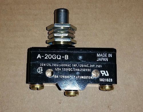 Omron Limit Switch A20GQB A-20GQ-B 125-480V 1Hp 10A