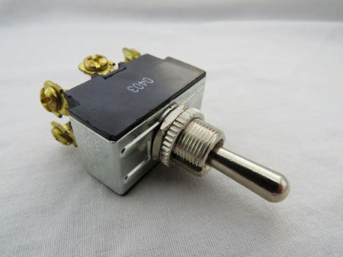Carling Heavy Duty DPDT (ON)-OFF-ON Toggle Switch E60272, LR39145, 80,000 Series