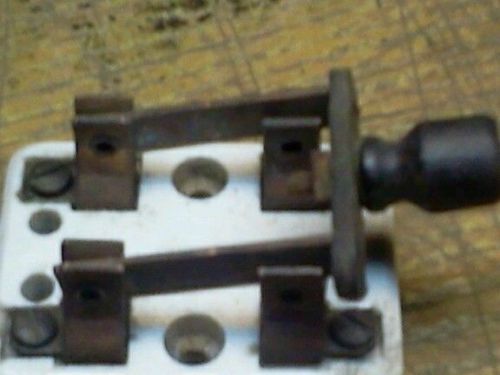 Vintage 2 pole leviton knife switch steam punk science fair prodject reclaimed