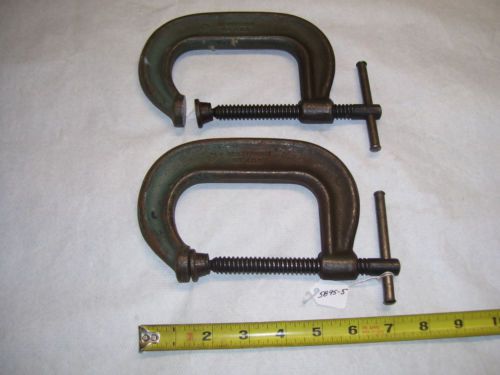 C Clamps, (2) ARMSTRONG No. 403, (3&#034;) C Clamps, Made in USA