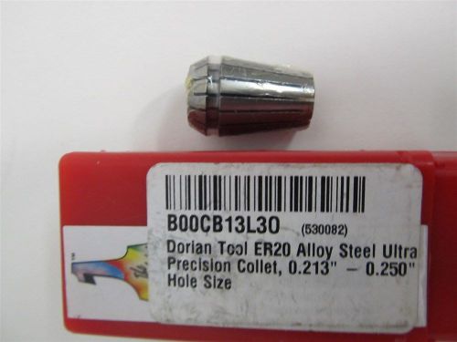 Dorian Tool B00CB13L3O, ER20, 0.213&#034; - 0.250&#034; Alloy Steel Ultra Precision Collet