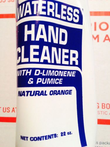 (lot of 4)waterless hand cleaner with d-limonene &amp; pumice natural orange 22oz for sale