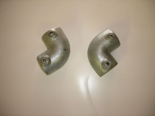 2 Fast Clamp 1 1/2&#034; pipe fittings 90degree elbows