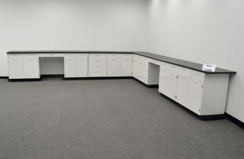 28&#039; hamilton base laboratory cabinets with tops (pa4-l358) for sale