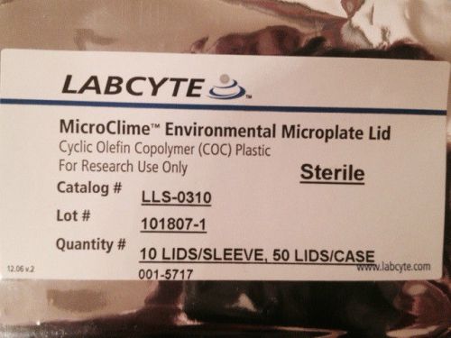 LABCYTE  LLS-0310, MicroClime ENVIRONMENTAL MICROPLATE LID, 10 LIDS/SLeeve