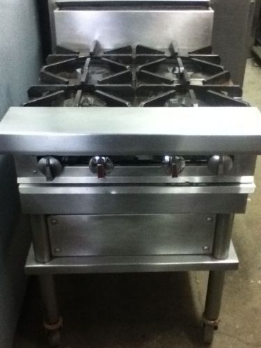 Four burner Jade Range counter top with stand