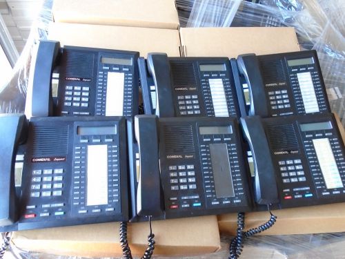 6 Comdial Impact 8024S-GT Corded 24 Button Office Speaker Phones Telephone