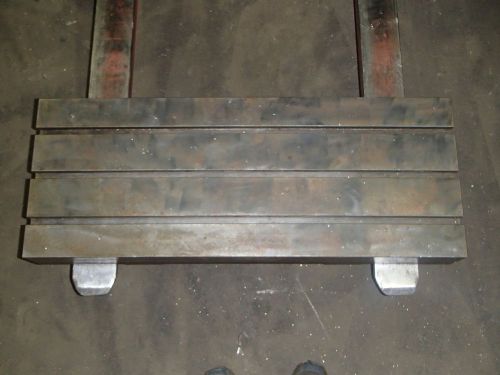 36&#034; x 14&#034;  x 4&#034; Steel Welding T-Slotted Table Cast iron Layout Plate T-Slot