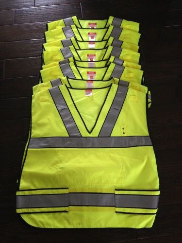 5.11 High Visibility Yellow Vest 49001 lot of 8 vests