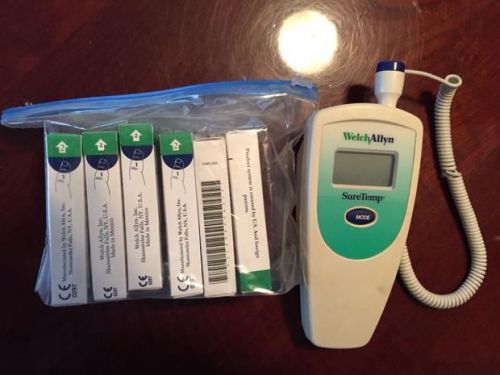 WELCH ALLYN THERMOMETER &amp; 6 PROBE COVER BOXES