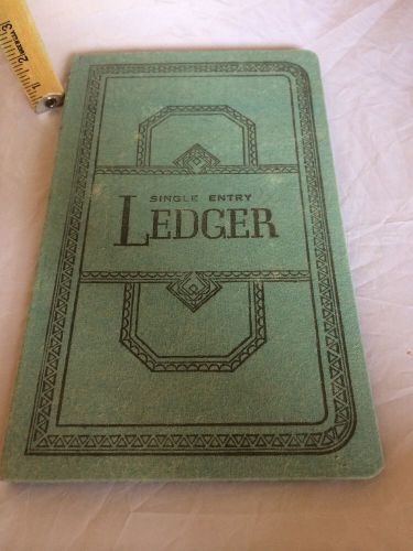 Boorum Single Entry Ledger Book Unused Vintage