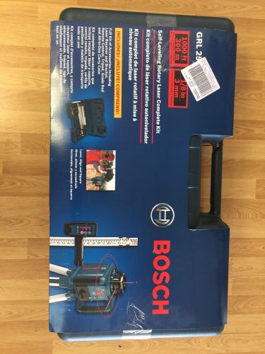 *NEW* Bosch Rotary Laser Kit GRL250HVCK Self-Leveling Rotary Laser layout beam