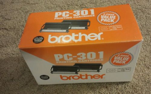 Genuine Brother PC-301 Printing Cartridges-2 Pack- NIB Fax 750 770 775
