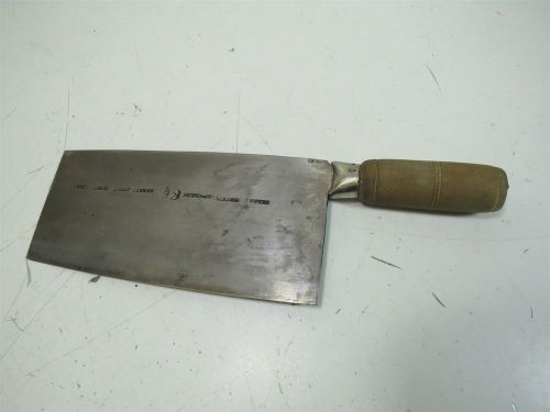 Vintage Heavy Duty Asian Made Cleaver 8 1/4&#034; Blade
