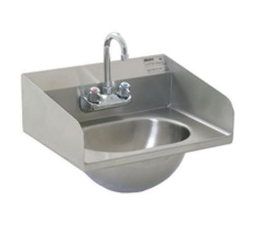 EAGLE GROUP SS WALL MOUNT HAND SINK W/ FAUCET 1/2IN NPS WATER INLET - HSA-10-F-L