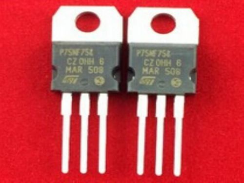 50PCS NEW STP75NF75 P75NF75 75N75 75A 75V N-Channel MOSFET TO-220