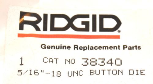 Nos ridgid usa 5/16&#034;-18 unc rh button die 4 bolt threaders #38340 $32 for sale