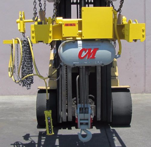 Cm chisholm moore meteor 5 ton electric chain wire rope with trolley for sale