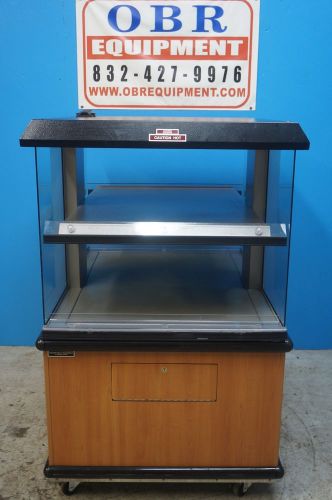 ELEVITON HEATING AND HOLDING PASS THROUGH DISPLAY FOOD WARMER ON CASTERS