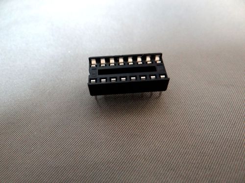 IC Sockets, 16 Pin DIP .3&#034; low profile soldertail, Quantity of 8 Sockets