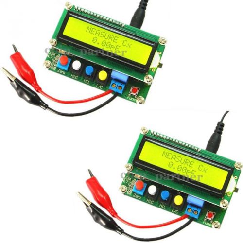 2pcs lc100-a digital lcd inductance capacitance l/c meter tester high precision for sale