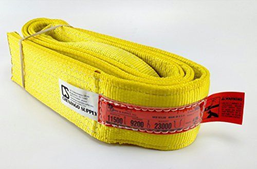 Dd sling usa made. multiple sizes in listing! 4&#034; x 10, 2 ply twisted eye, nylon for sale