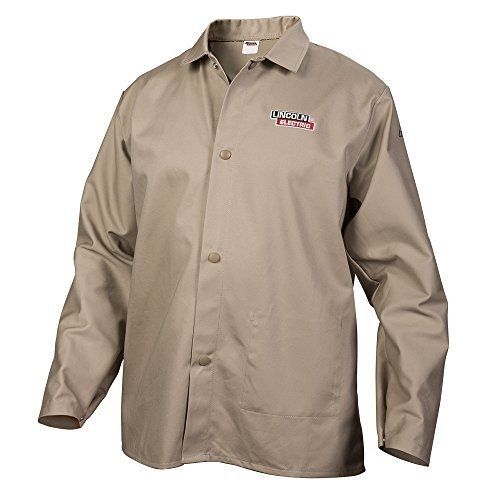 Lincoln Electric Khaki X-Large Flame-Resistant Cloth Welding Jacket