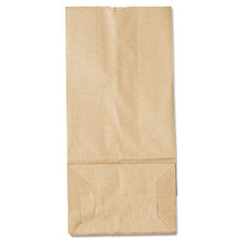 5# Paper Bag, 35lb Kraft, Brown, 5 1/4 x 3 7/16 x 10 15/16, 500/Pack