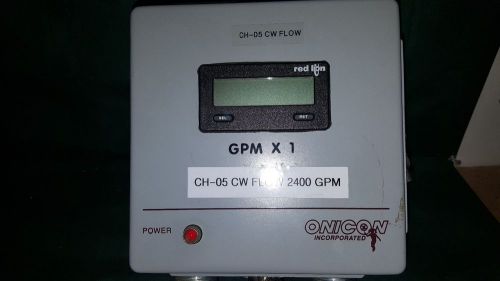 ONICON D-1201 FLOW METER PANEL WITH RED LION READOUT