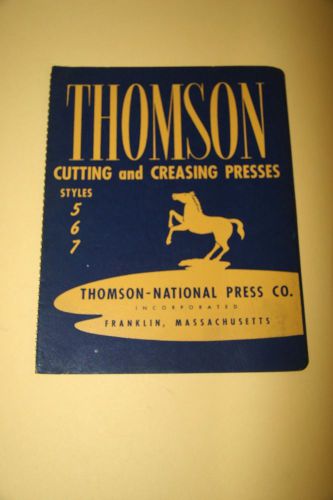thomson parts list manual