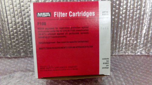 MSA 815175 P100 Respirator Filter Cartridges 1 box of 10 /814922