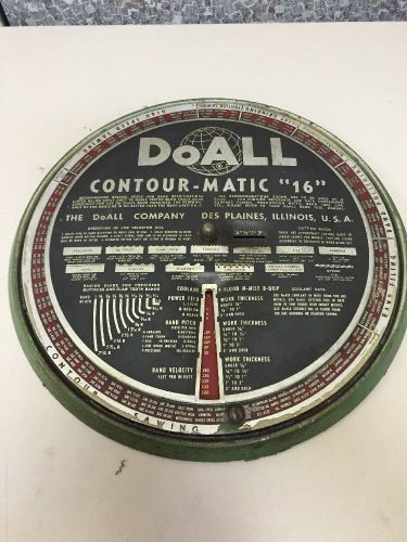 Do-All Contour- Matic 16 Reference Dial