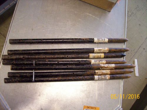 Round Steel Stakes With Holes 18&#034; Pack 7