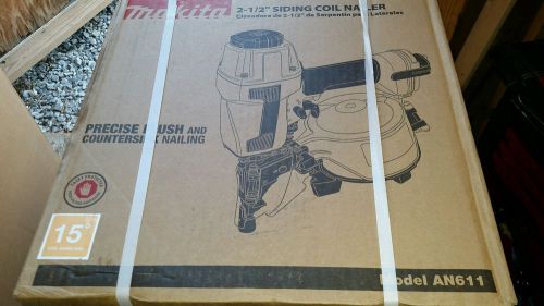 Makita 2-1/2&#034; Siding Coil Nailer Air Nail Gun Model AN611 - BRAND NEW IN BOX