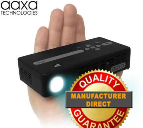 AAXA P4X Pico Pocket Projector, 125 Lumen LED, 90+ Minute Battery (W/O REMOTE)