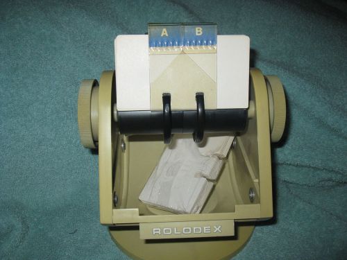 Vintage Rolodex Rotary Open 2 1/4&#034; x 4&#034; Card File 500 Capacity