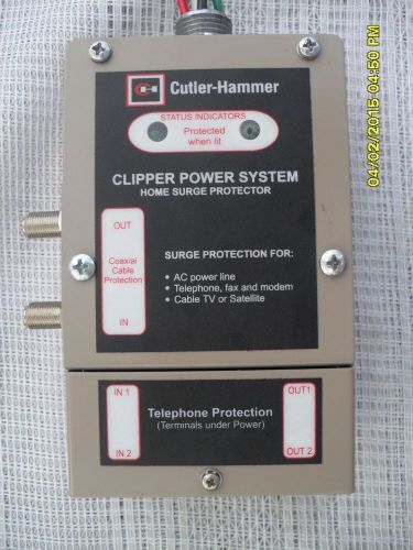 CUTLER-HAMMER  CLIPPER  POWER  SYSTEM  HOME  SURGE  PROTECTOR  #CHSPCHSRB