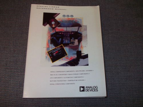 ANALOG DEVICES AD SPECIAL LINEAR DATABOOK 1992 G1639-200-6/92 RARE