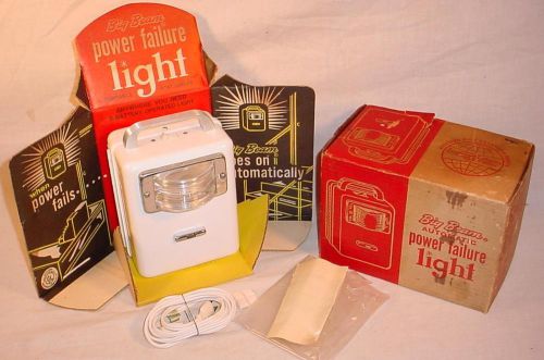 Vintage unused big beam night lark automatic power failure light in display box for sale