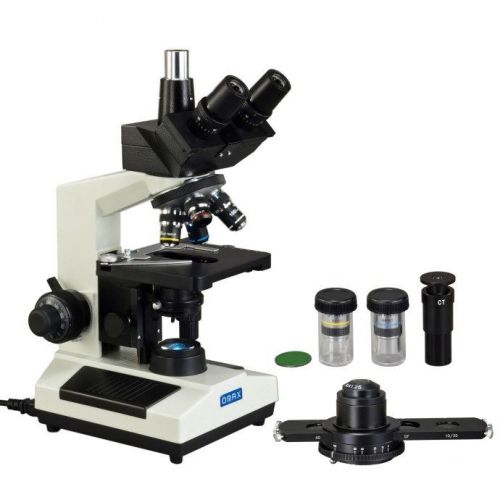 OMAX LED Phase Contrast Trinocular Laboratory Compound 40X-2500X Microscope