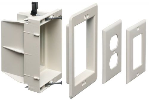 Arlington DVFR1W-1 Recessed Electrical/Outlet Mounting Box, Single Gang