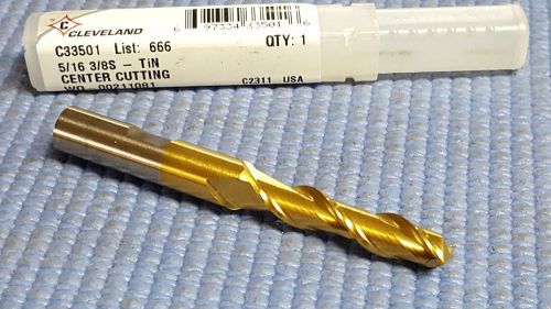 Cleveland end mill  hss  5/16&#034; x 3/8&#034; x 3&#034; 2 flutes, single end square for sale