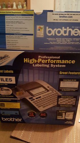 BROTHER PT-2700 HIGH PERFORMANCE PROFESSIONAL  ELECTRONIC LABEL MAKER