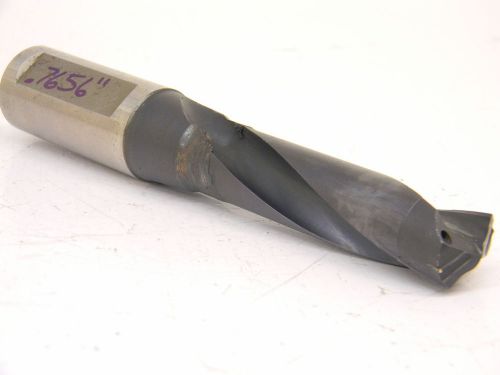 USED SUMITOMO CARBIDE TIPPED COOLANT DRILL .7656