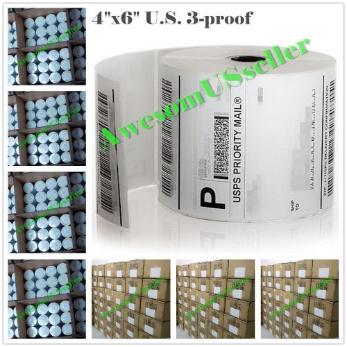 2x350 pcs 4x6 Barcode USPS UPS Fedex Mailing Decent Thermal Labels Zebra 2844#7B