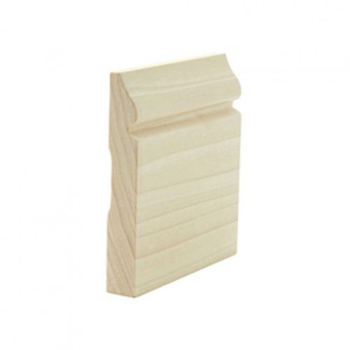 4 Inch Solid Poplar Stain Grade Beaded Base Molding Wood Baseboard Moulding Trim