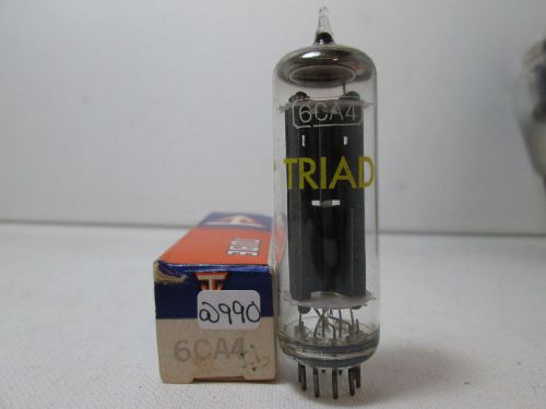 NOS TRIAD (Hitachi made ) 6CA4 EZ81 Rectifier VACUUM TUBE Tested STRONG #D.@990