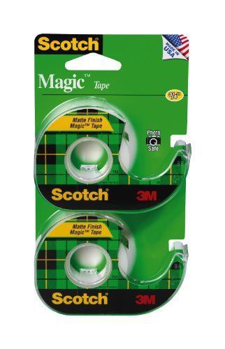Scotch Magic Tape, 1/2 x 750 Inches, 2-Pack (119SDM-2)